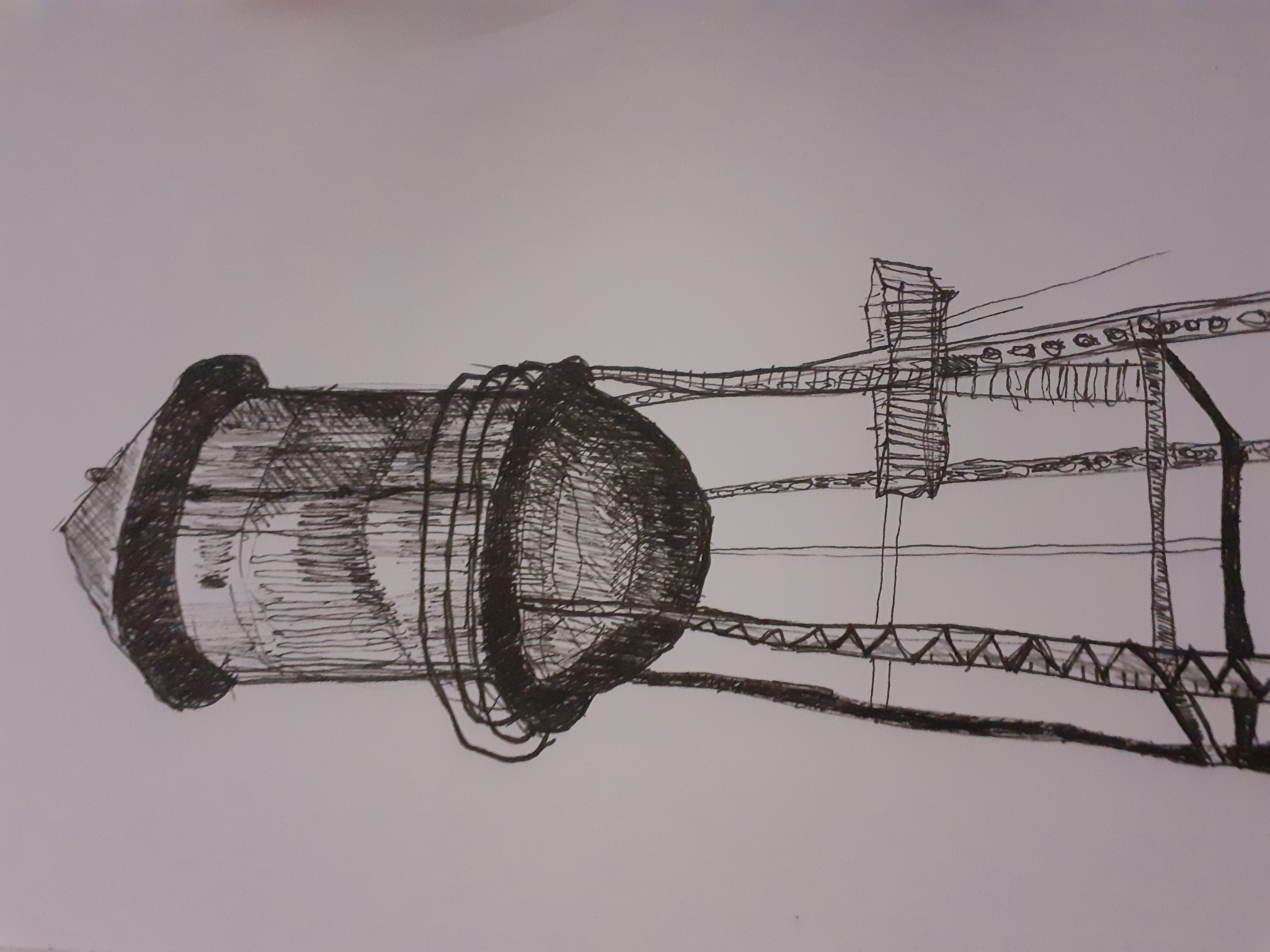 water tower sketch